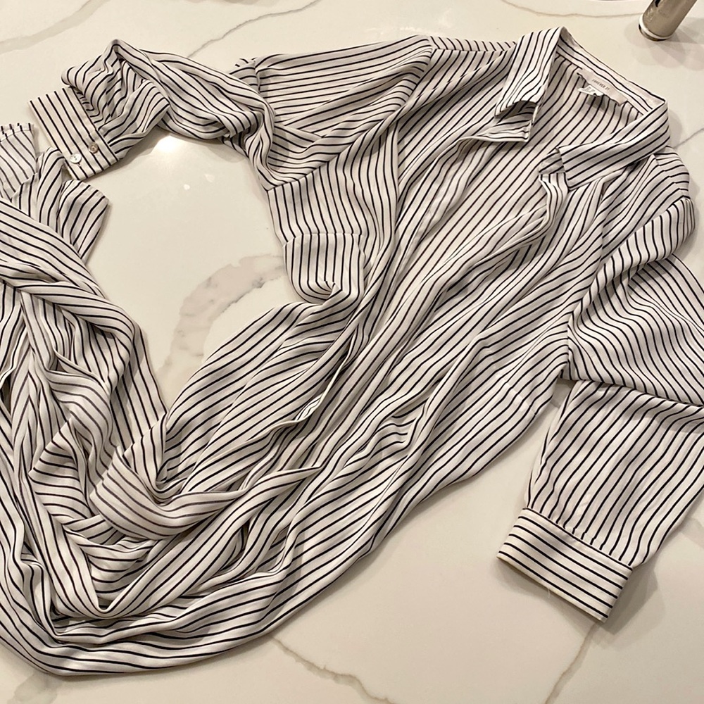 FOREVER 21 chiffon self tie duster kimono